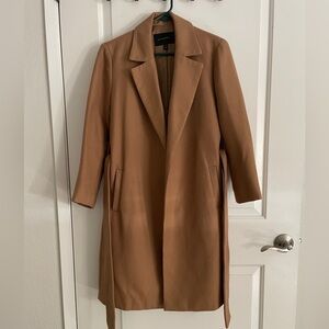 Women’s petite small brown topcoat